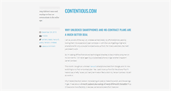 Desktop Screenshot of contentious.com